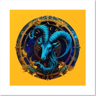 Capricorn Zodiac Sign Posters and Art